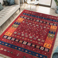 8 ft x 10 ft Machine Washable Rug - Vintage Low Pile, Non-Slip