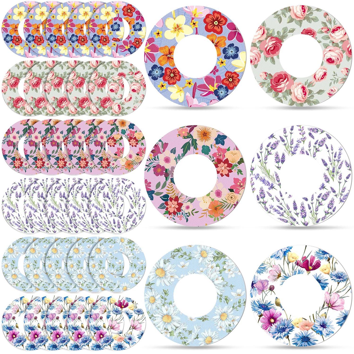 Flower Adhesive CGM Patches - Waterproof & Sweatproof Protection