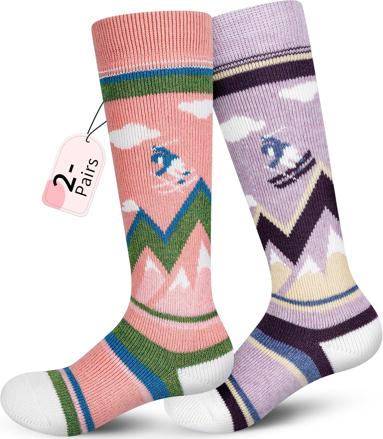 Kids Merino Wool Ski Socks - Cozy Winter Warmth!