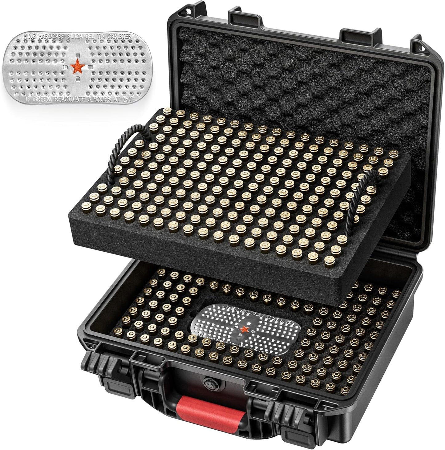 350 Round Ammo Locking Storage Case for Safe Travel and Storage