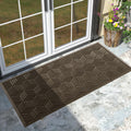 Large 47x24 Beige Brown Door Mat - All-Season Waterproof Doormat