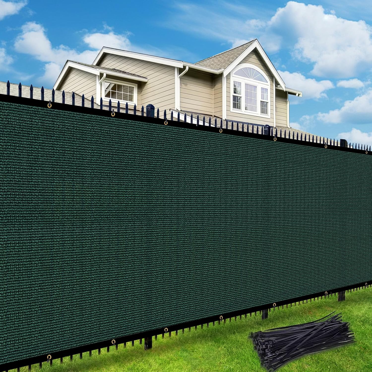 UPGRADE 4ft X 5ft Heavy Duty Fence Privacy Screen for Outdoor Use