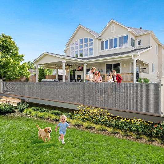 Reinforced 200 Inch Extra Long Baby Gate for Large Openings