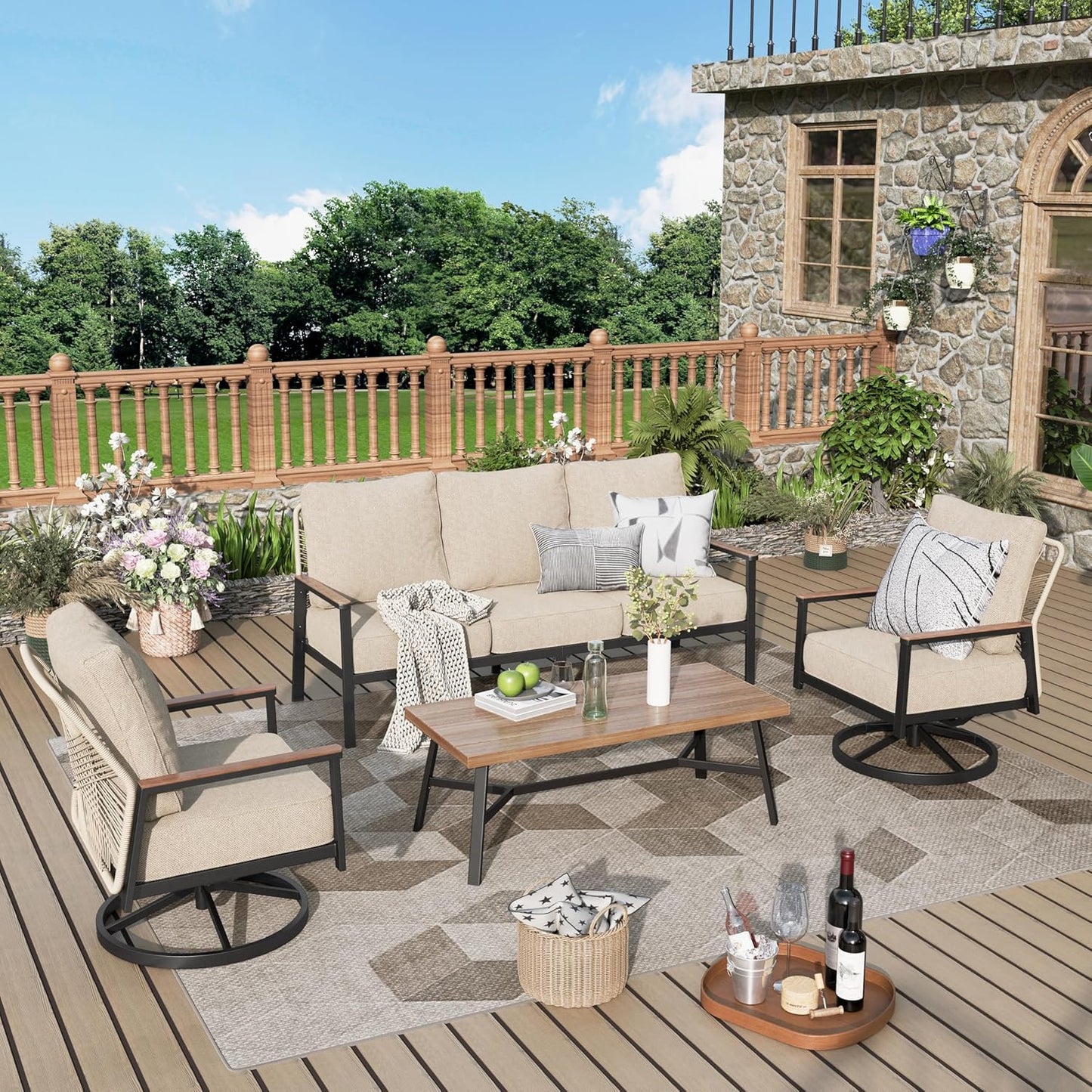 All Weather Patio Furniture Set for Ultimate Comfort