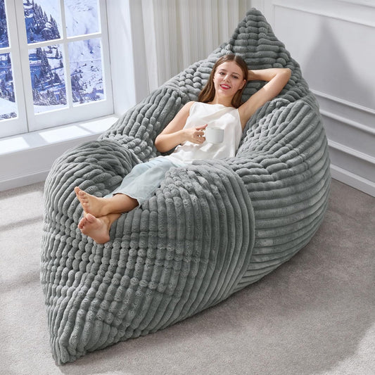 Hobestluk 3 in 1 Bean Bag Chair for Ultimate Comfort and Fun