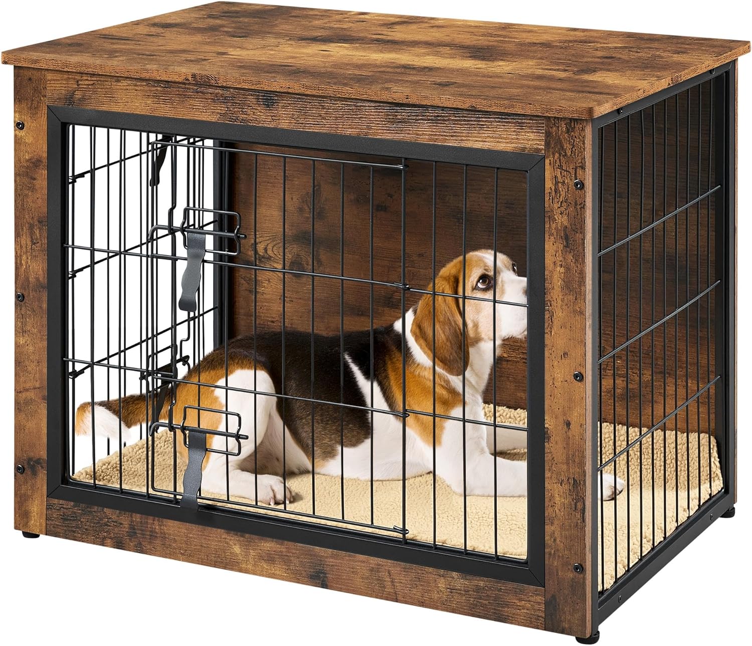 Stylish 32ft' Dog Crate Furniture with Cushion for Small Dogs