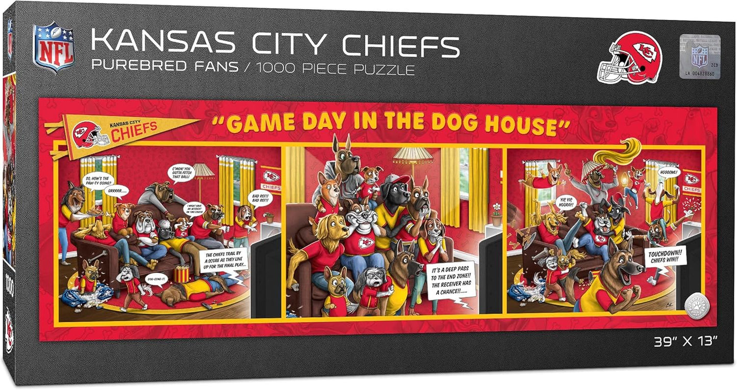 YouTheFan NFL Game Day Dog House 1000pc Puzzle for Fans