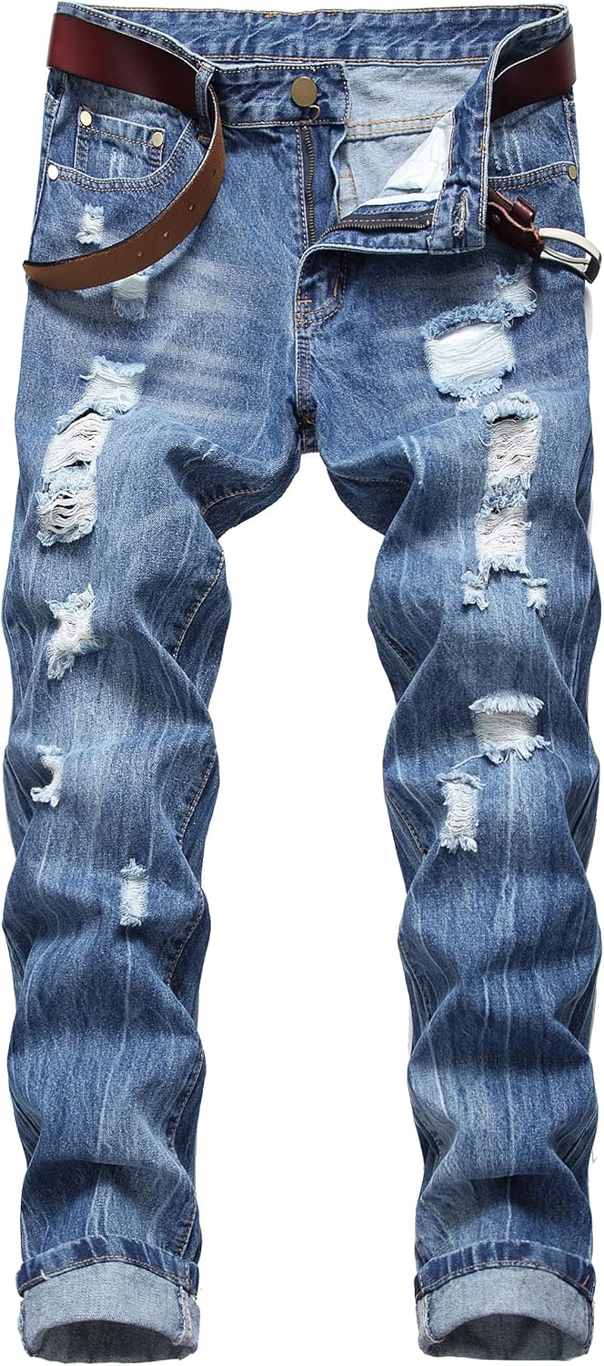 DANT BULUN Men's Ripped Distressed Slim Fit Denim Jeans Review