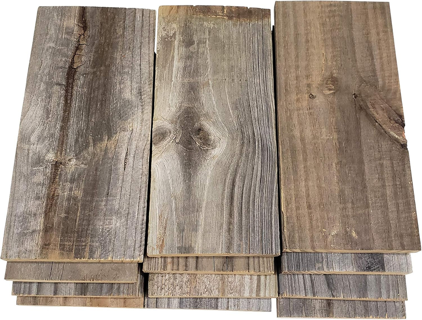Rustic Weathered Reclaimed Wood Planks for DIY Crafts and Decor