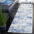 SAFAVIEH Amelia Collection Runner Rug - 2ft2ft x 10ft Ivory Navy