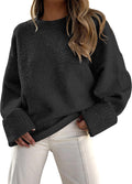 ANRABESS Oversized Fuzzy Knit Sweater - Soft, Warm Fall Pullover