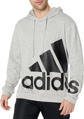 adidas Men's Essentials Giant Logo French Terry Hoodie - Loose Fit
