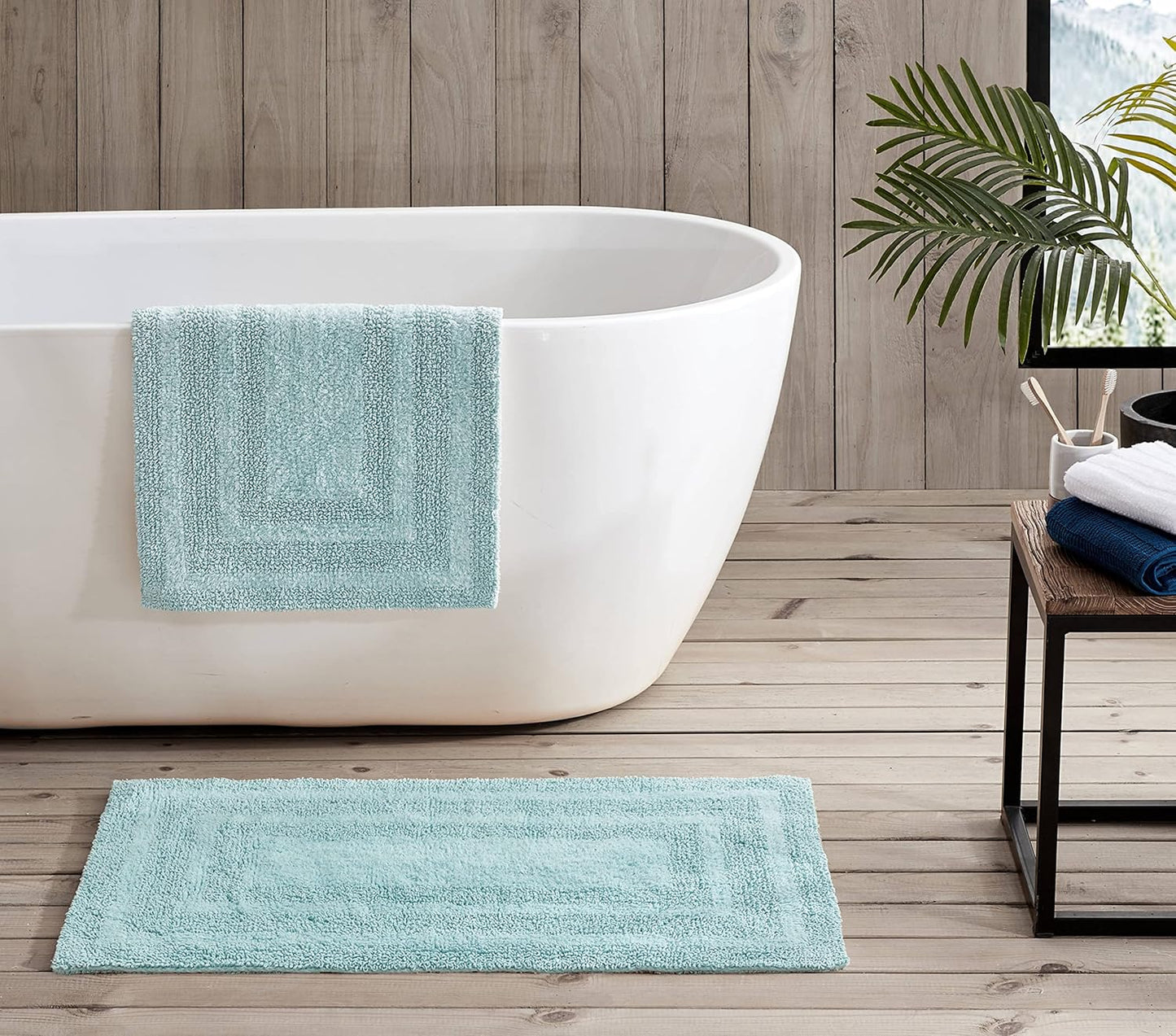 Soft Tufted Cotton Bathroom Rugs Set for Stylish Decor
