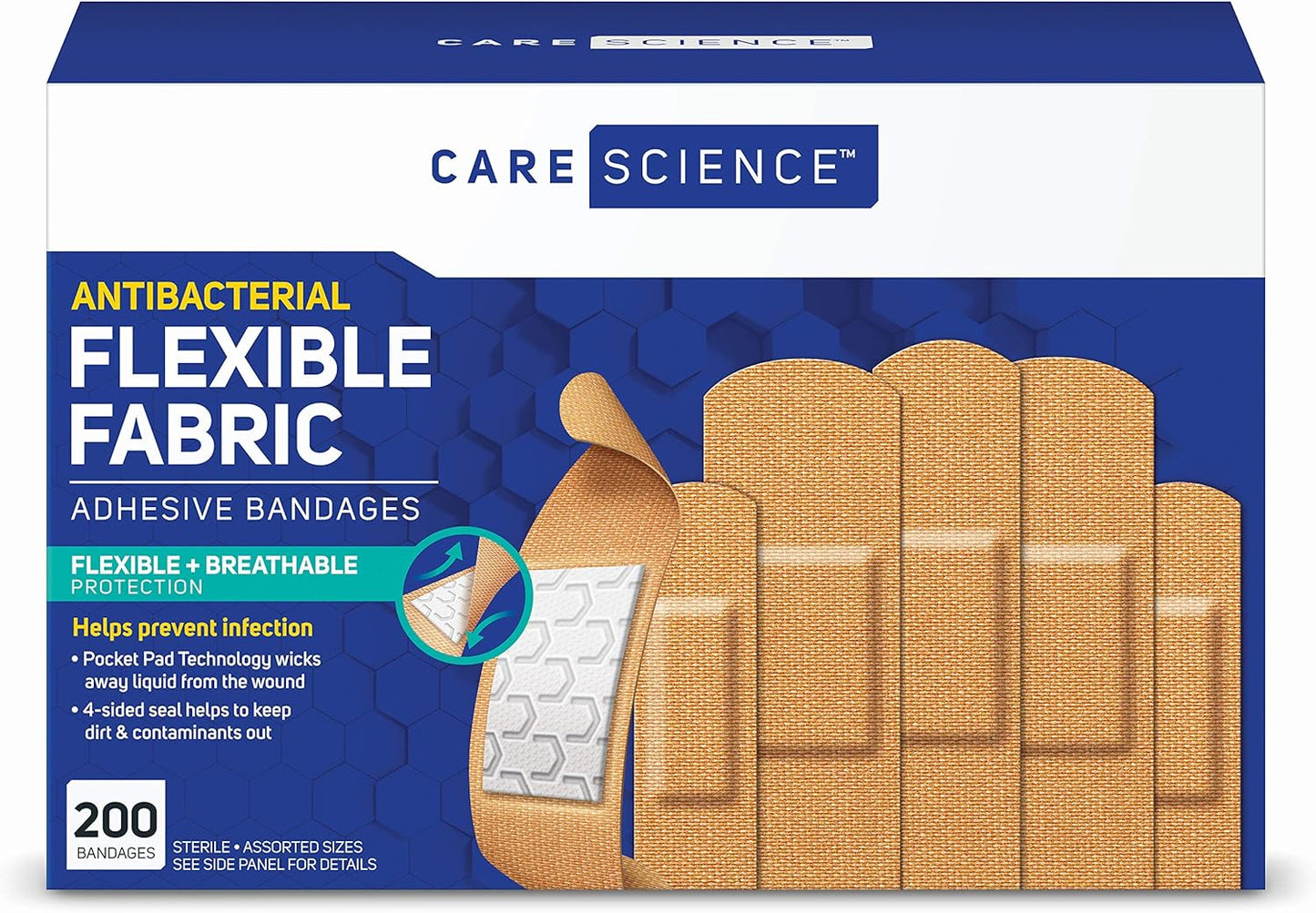 Flexible & Breathable Adhesive Bandages 200 ct