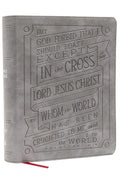 NKJV Journal Reference Edition Bible, Leathersoft Gray - Study & Note