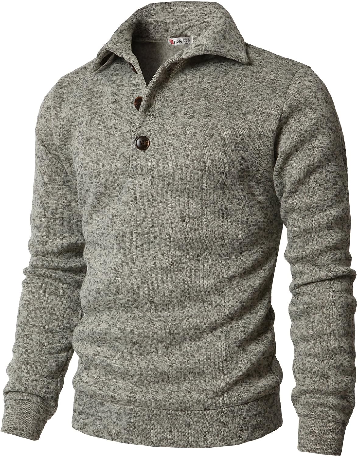 H2H Mens Casual Slim Fit Pullover Sweatshirts for Style