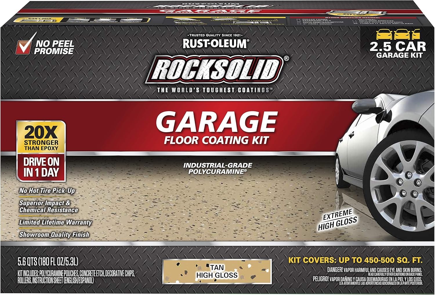 Rust-Oleum RockSolid Polycuramine Garage Floor Coating Kit