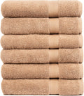 Luxury Cotton Bath Towels Set of 6 for Spa, Gym & Pool Use