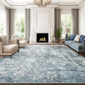 9x12 Area Rugs for Living Room Abstract Non Slip Machine Washable Rug