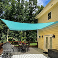 10 ft x 15 ft Sun Shade Sail Rectangle Outdoor Canopy - UV Block