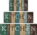 Farmhouse Kitchen Mats for Floor Set of 3 - Comfortable Non-Slip