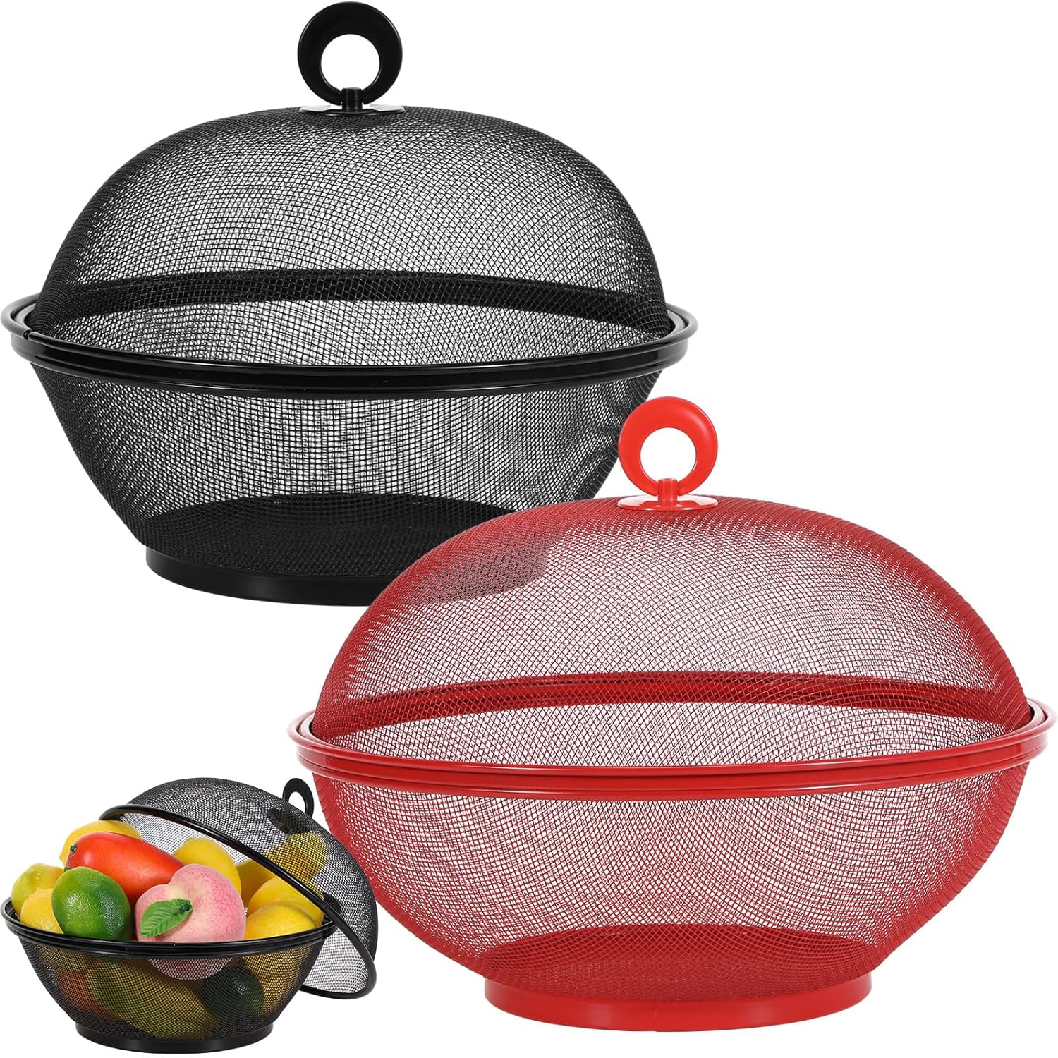 Summer Mesh Fruit Basket Set - Keep Kitchen Fresh 
