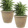 Sunnydaze 24-Inch Anjelica Large Plastic Planter - Lightweight Durable