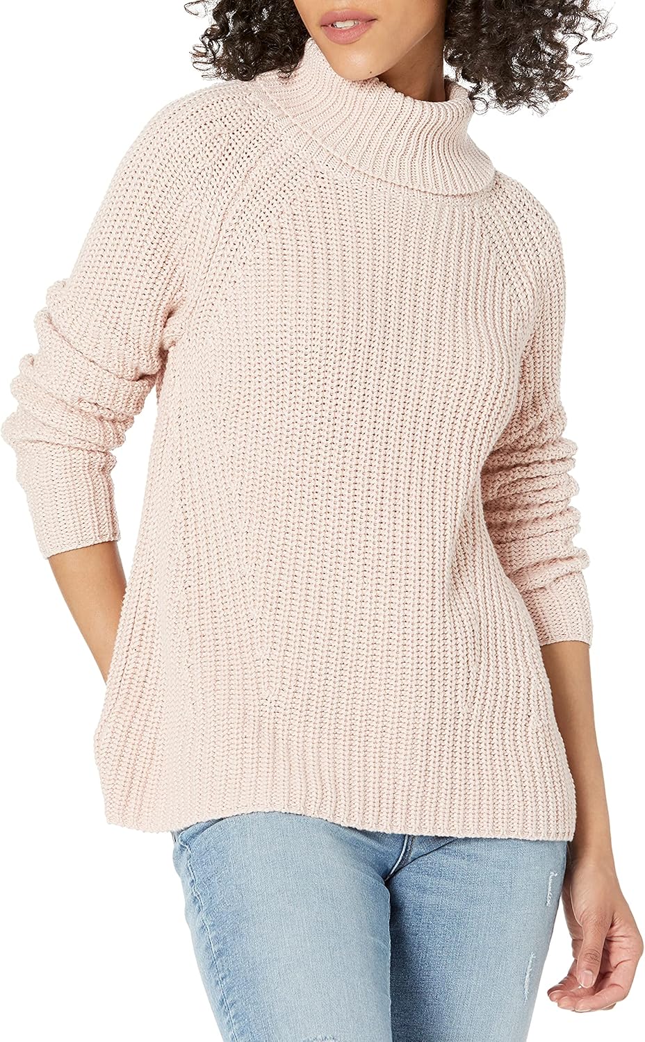 Goodthreads Women's Cotton Shaker Stitch Turtleneck Sweater Review