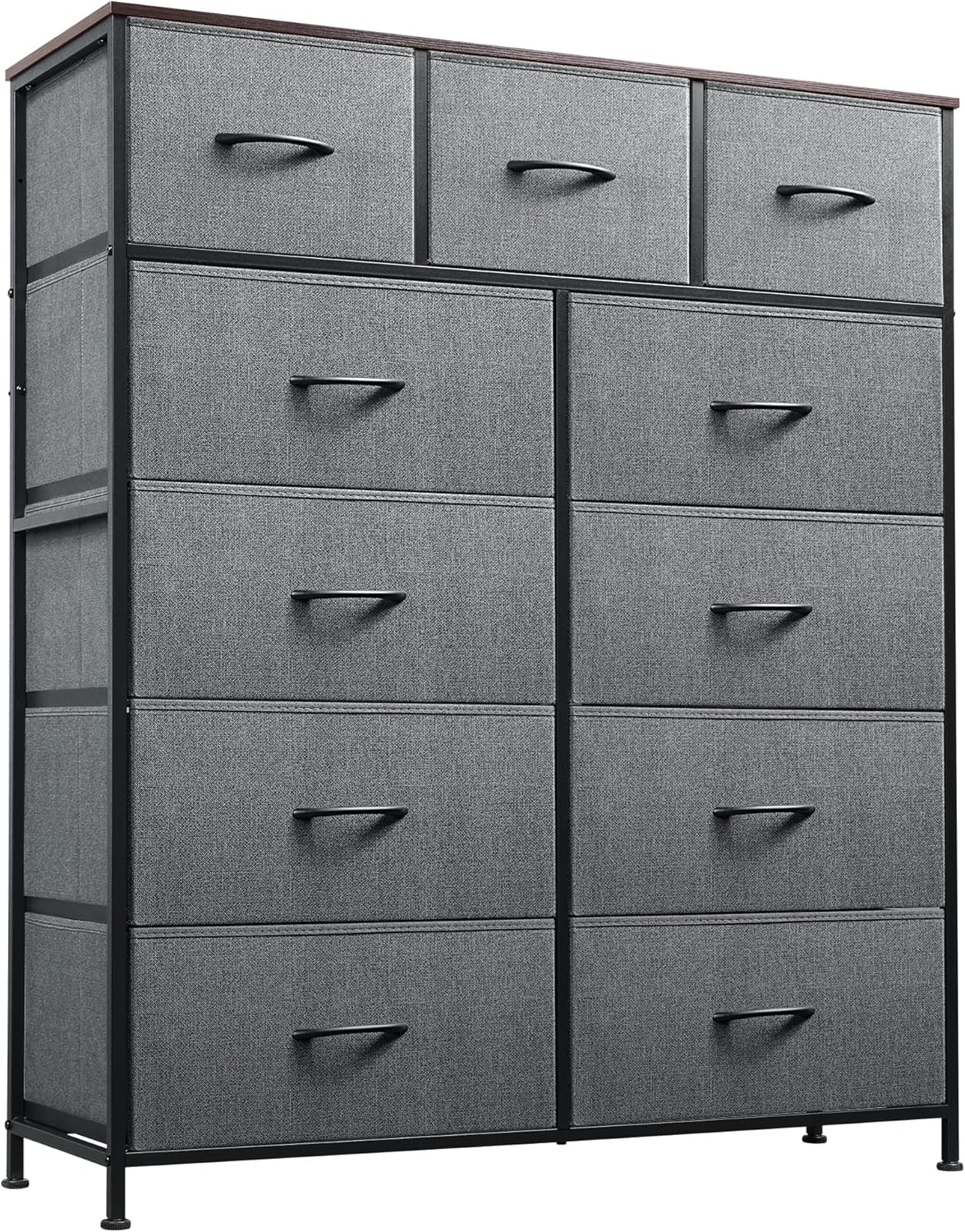 WLIVE Storage Organizer Unit with 11 Fabric Bins for Home