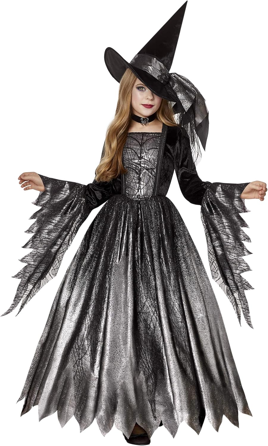 Gothic Witch Costume for Kids - Perfect for Halloween Fun