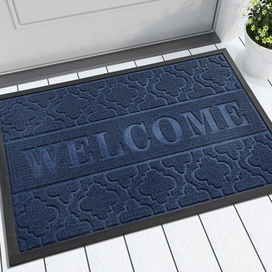 Yimobra Welcome Mat Outdoor Indoor, Heavy Duty Non-Slip Doormat
