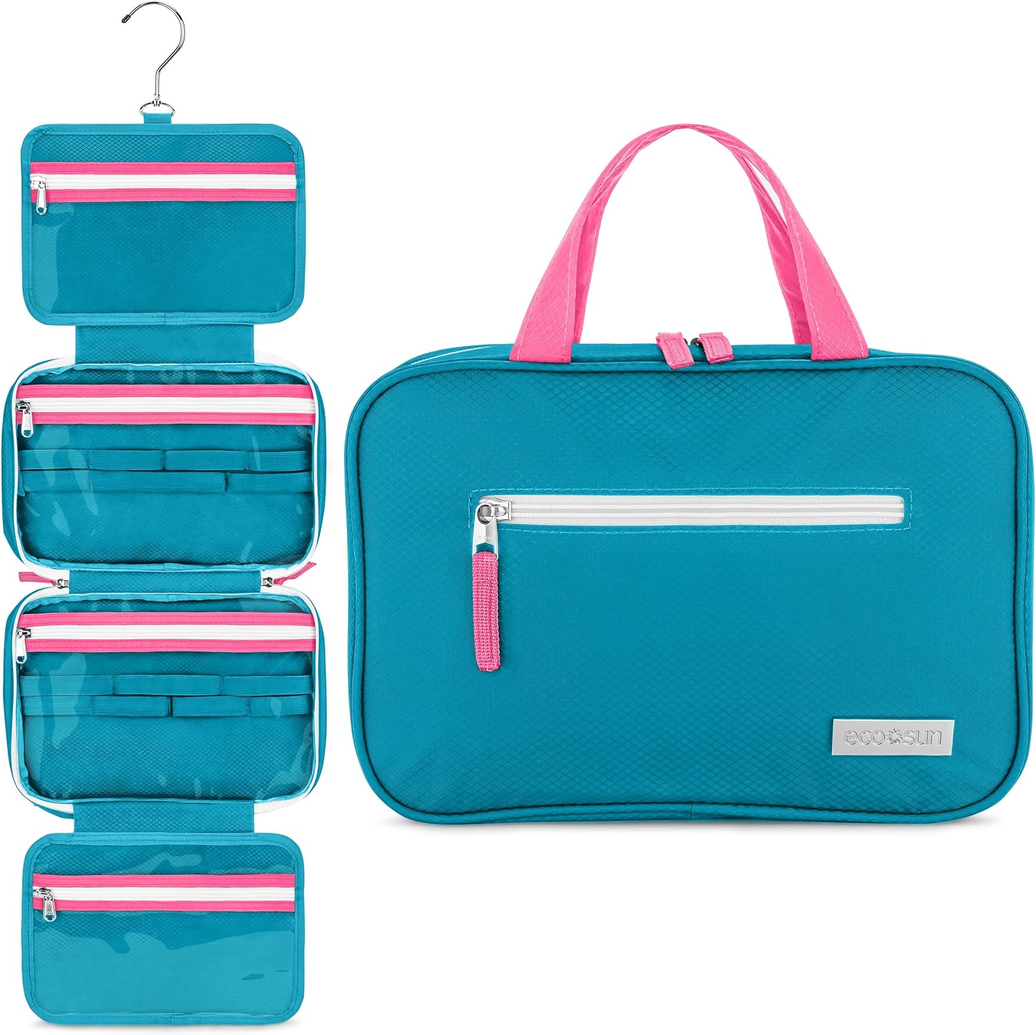 Hanging Travel Toiletry Bag for Organized Bathroom Essentials