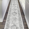 Pauwer Boho Hallway Runner Rug 2x10 - Washable Non Slip Vintage Style