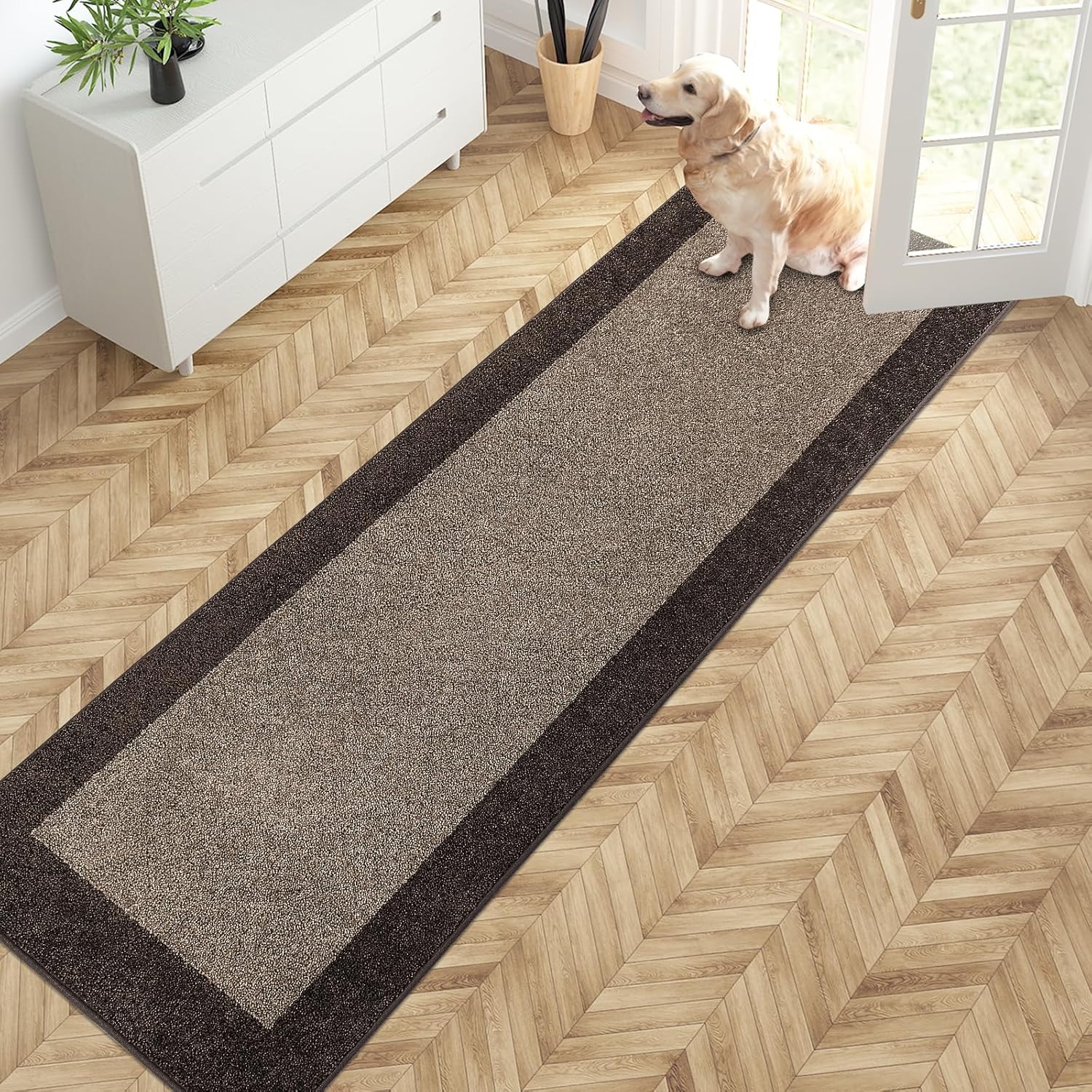 PURRUGS Dirt Trapping Door Mat for Muddy Shoes and Paws