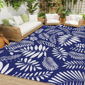 StepRite Outdoor Rug 6 ft x 9 ft Patio Rug - Waterproof Straw Mat