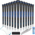13-Pack Rubber Golf Grips with Installation Kit - High Traction