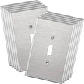 ENERLITES Toggle Light Switch Metal Cover Plate Oversized 1-Gang