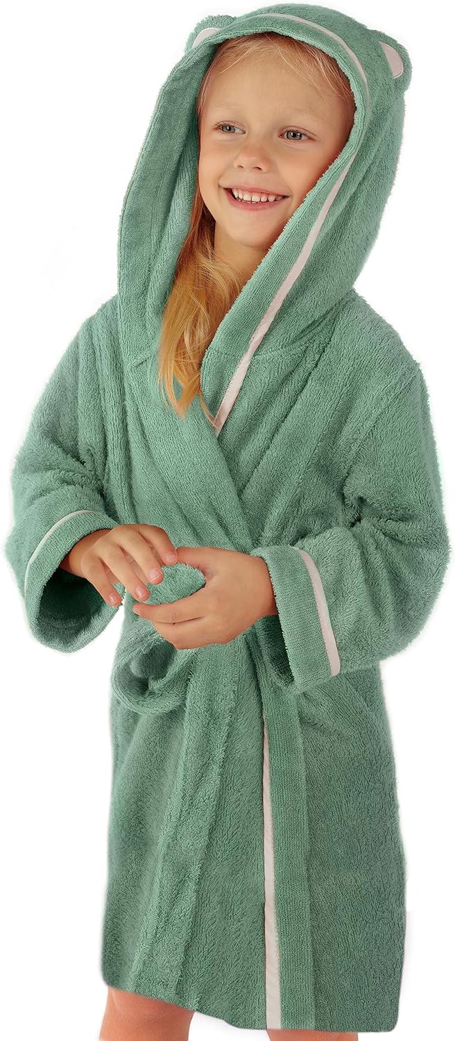 Premium Soft Toddler Bathrobe - Rayon from Bamboo Robe