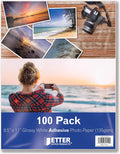 Self-Adhesive Photo Paper 8.5 x 11 in - 100 Sheet Glossy Pack