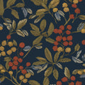 Vintage Wallpaper Peel and Stick Navy Blue Floral - Thick Waterproof