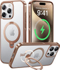 CASEKOO Desert Titanium iPhone 15 Pro Max Case with 360 Spin Stand