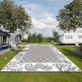 Vaukki Reversible Outdoor Rug 9ftx12ft - Lightweight, Washable Patio