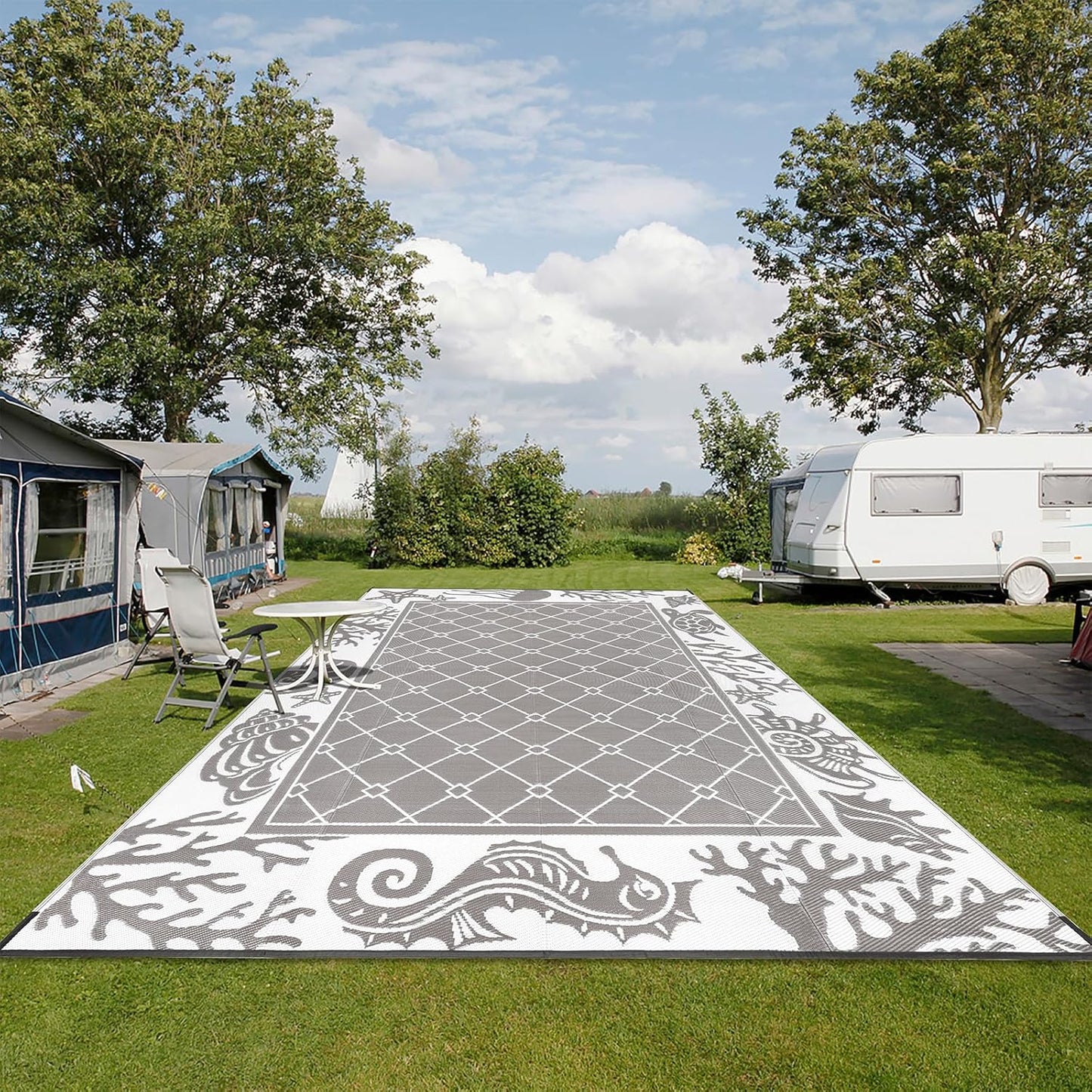 Vaukki Reversible Rugs - Lightweight Plastic Outdoor Doormat