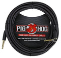 Pig Hog PCH20BKR Right-Angle 1/4in to 1/4in Guitar Cable, 20 ft