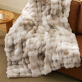 Bedsure GentleSoft Fluffy Faux Fur Blanket Twin Size - Cozy Cloud-Like