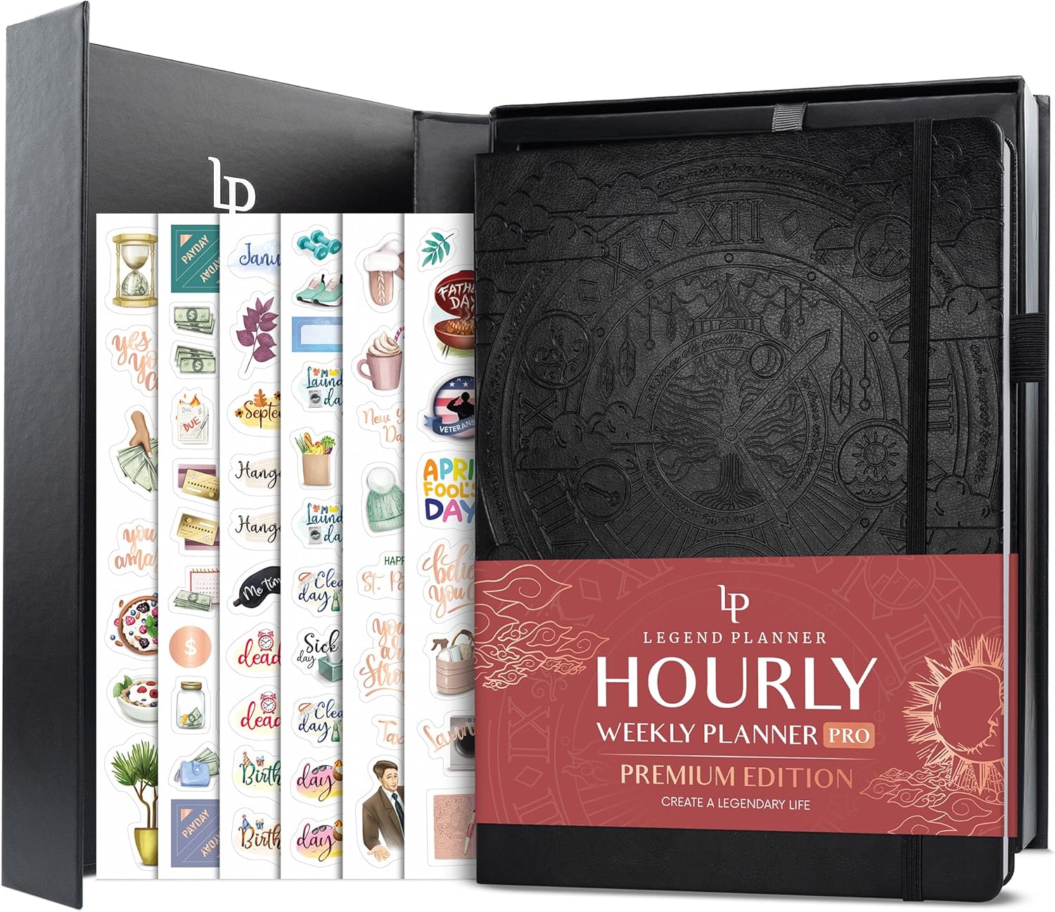 Legend Hourly Planner PRO Premium Undated Schedule Organizer