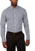 Men's Slim Fit Non Iron Gingham Dress Shirt - Slim Fit Crisp Look