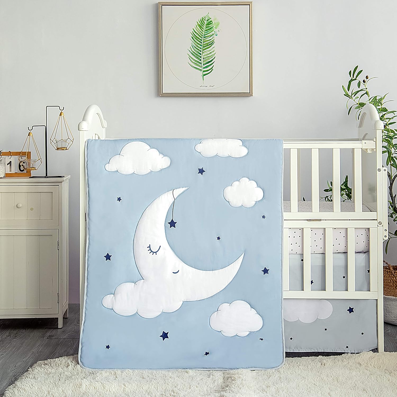 La Premura Sleeping Moon Baby Nursery Crib Bedding Set Review