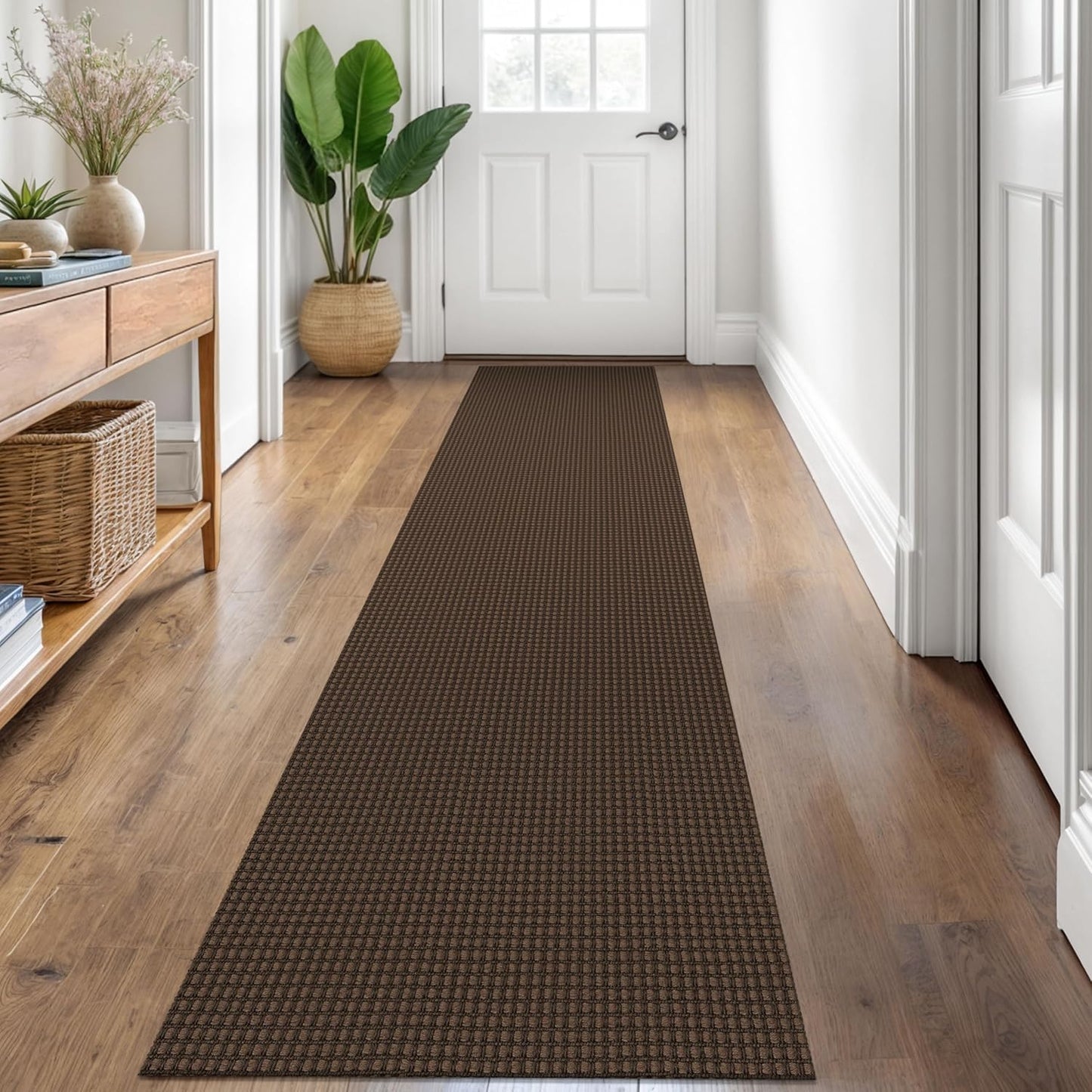 KOZYFLY 2x8 ft Washable Non Slip Runner Rug for Hallways