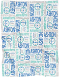 Personalized Baby Blanket with Name and Monogram - Heirloom Soft Gift